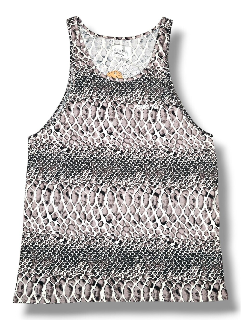 All Over Snake Print Tank Top Casual Streetwear Cobra Python Grunge Y2K Medium